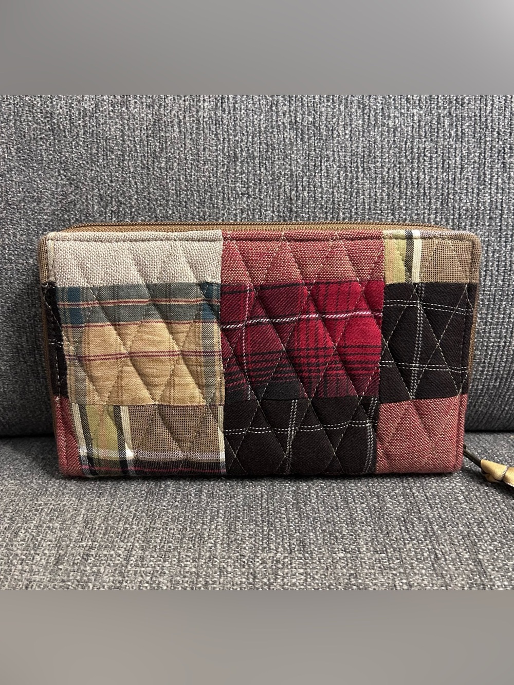 Bella Taylor Zipper Wallet in Plaid Wyatt